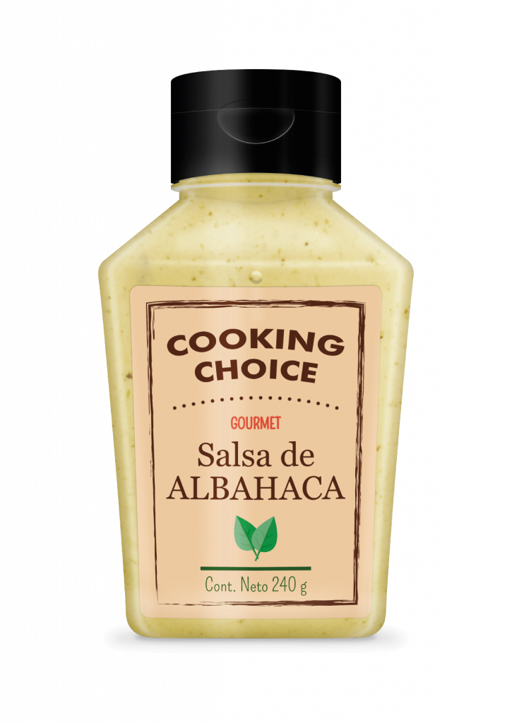 Salsa cremosa elaborada con albahaca fresca aportando un aroma y sabor irresistible. Disfruta de la salsa con albahaca en preparaciones con pasta, sánduches, ensaladas frías, coberturas de carnes como salmón o pollo, brindándote facilidad en la preparación de tus comidas.