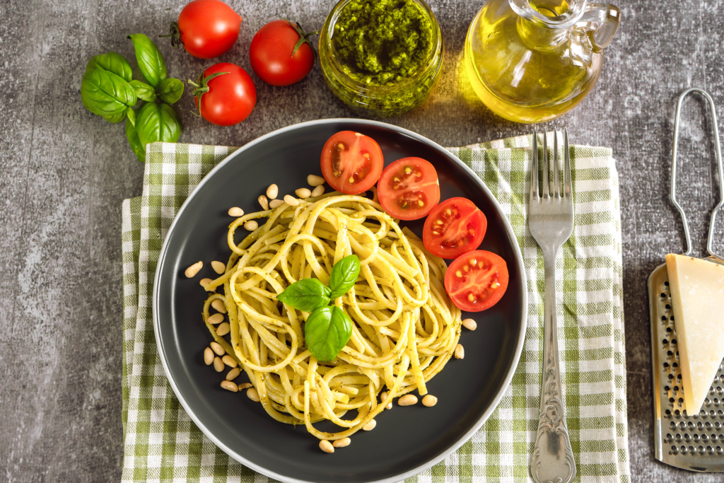 Pasta con Salsa Pesto