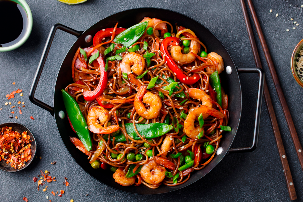 Camarones en Salsa Teriyaki